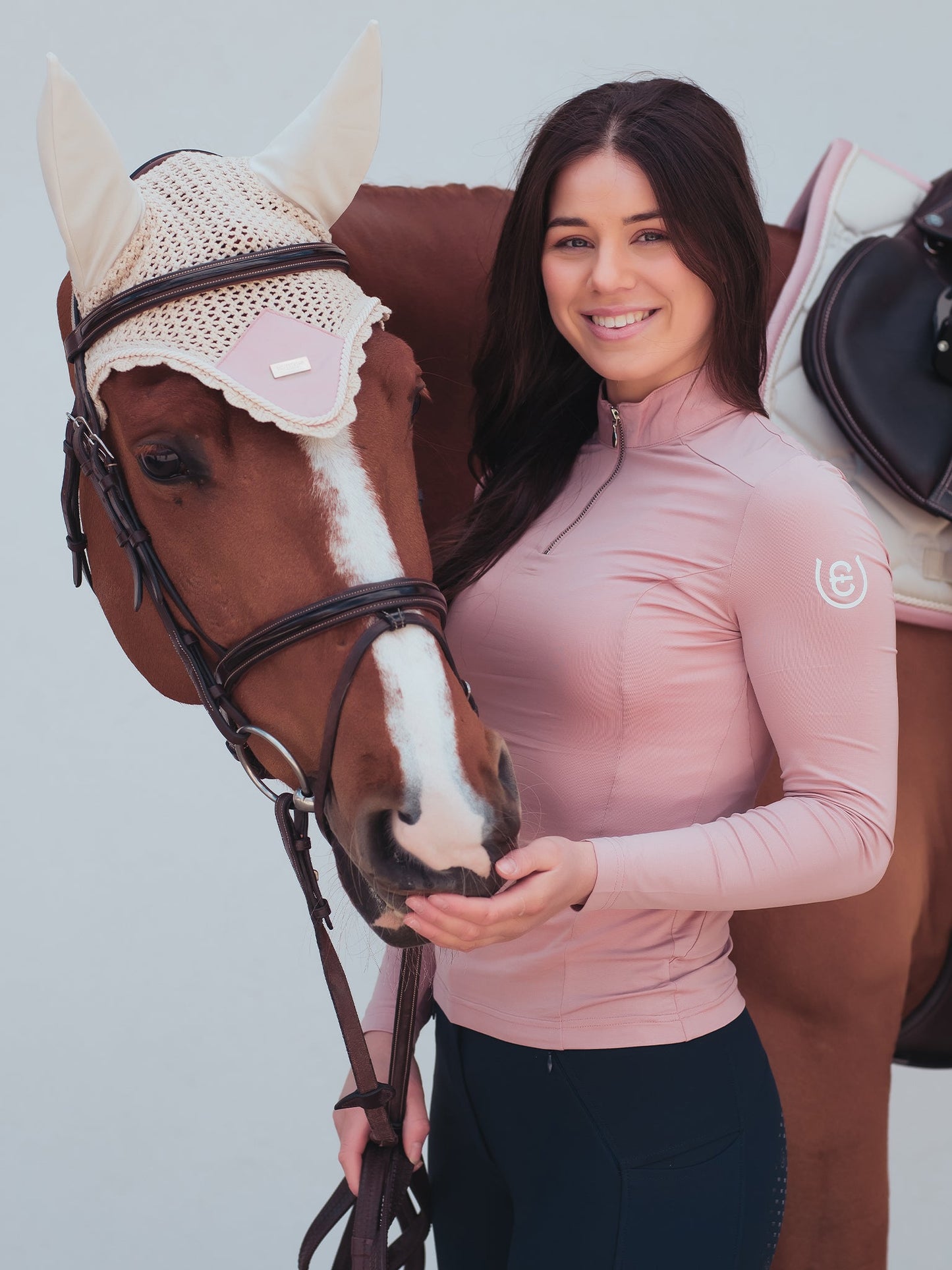 Equestrian Stockholm Desert Rose zirgausis