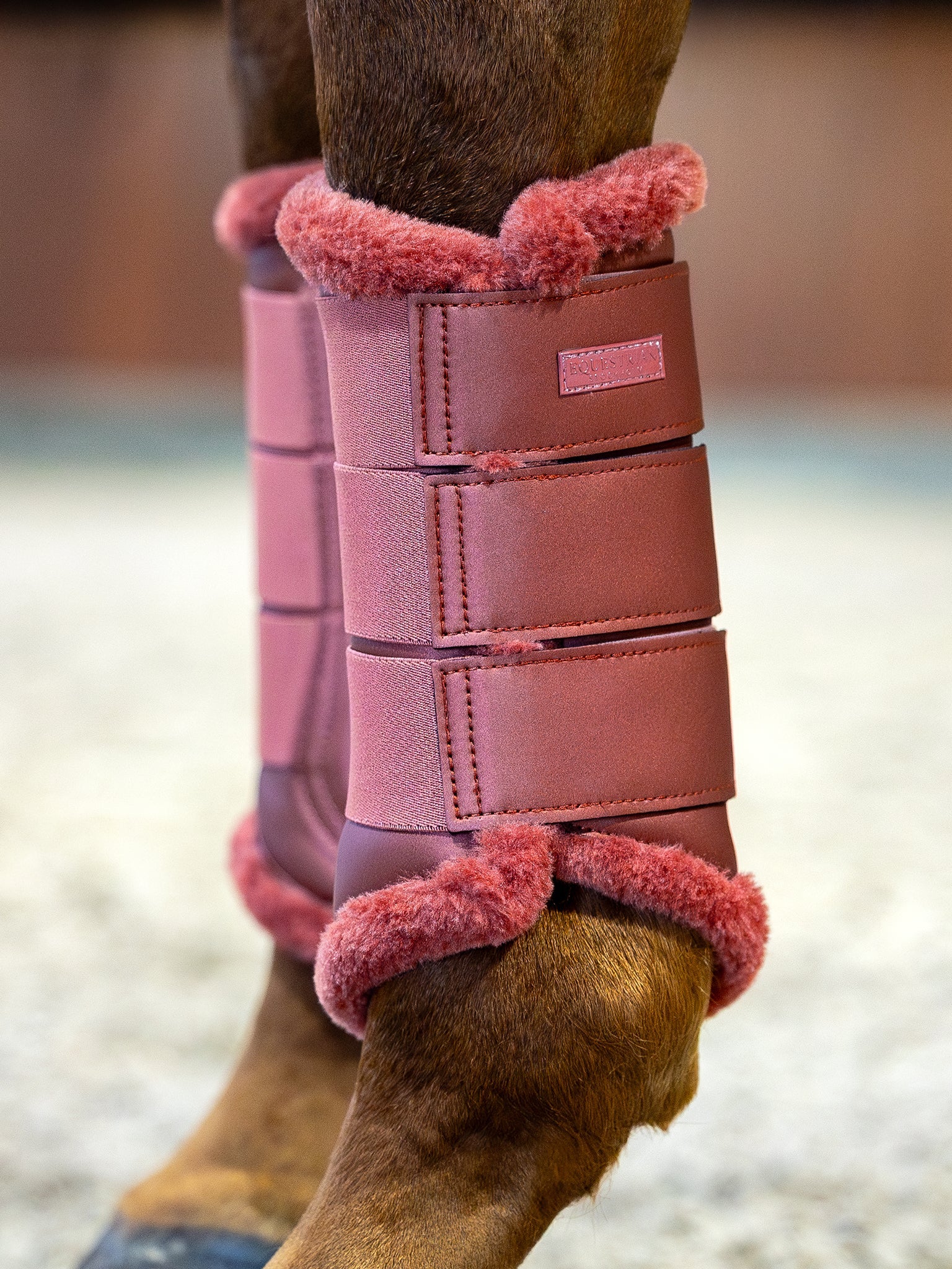 Equestrian Stockholm Brushing Boots Amber Rose