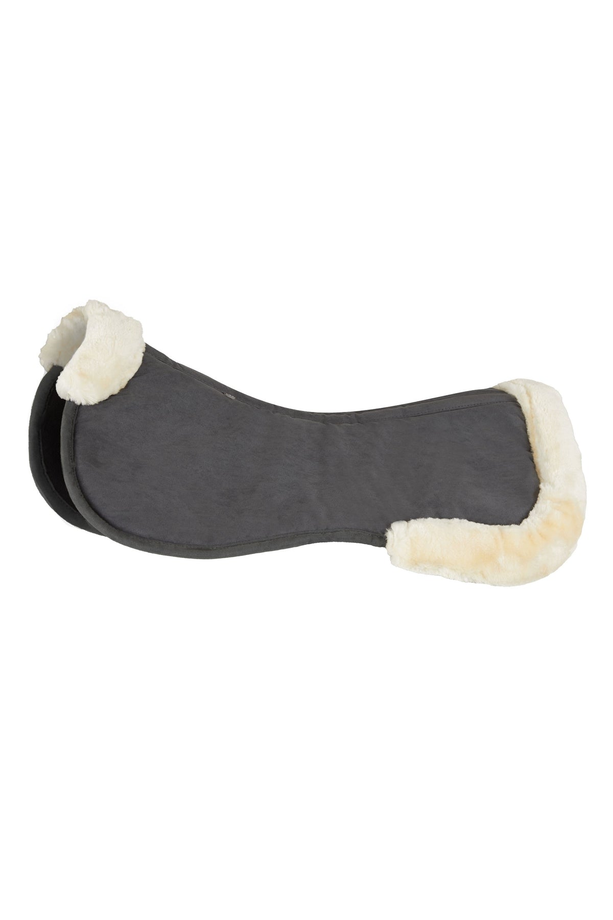 Horze Memory Foam Pad with Faux Fur (Grey)