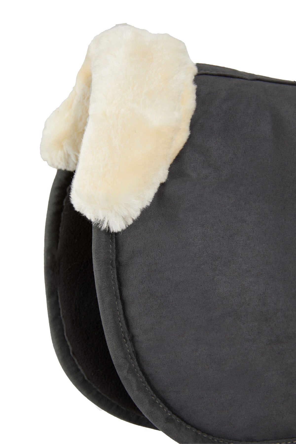 Horze Memory Foam Pad with Faux Fur (Grey)