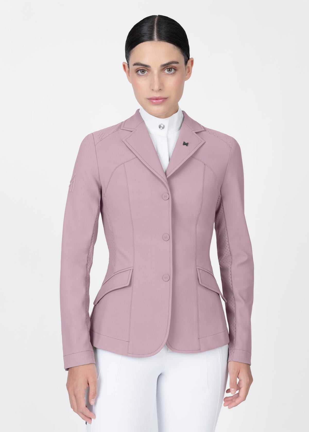 Maximilian Aura Show Jacket (Mauve) front view