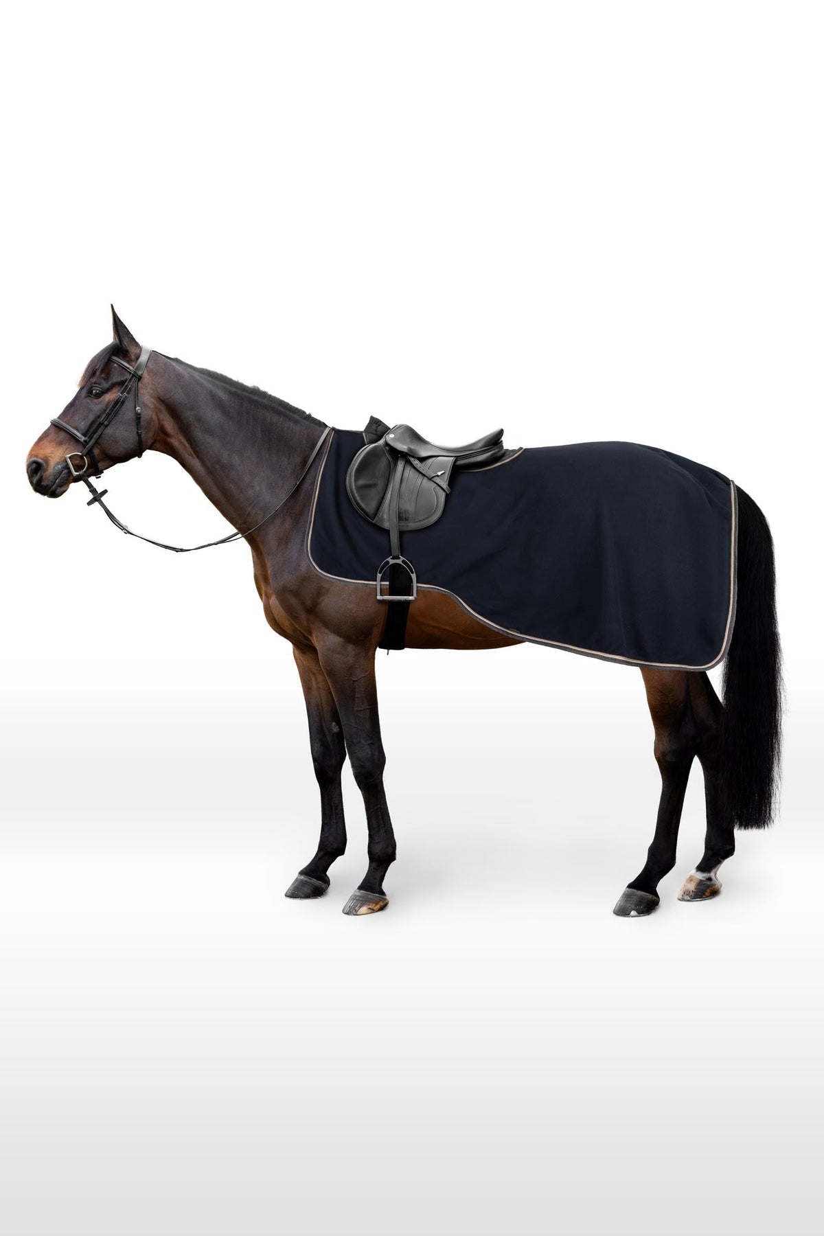 Horze Kiel Fleece Riding Rug (Black)