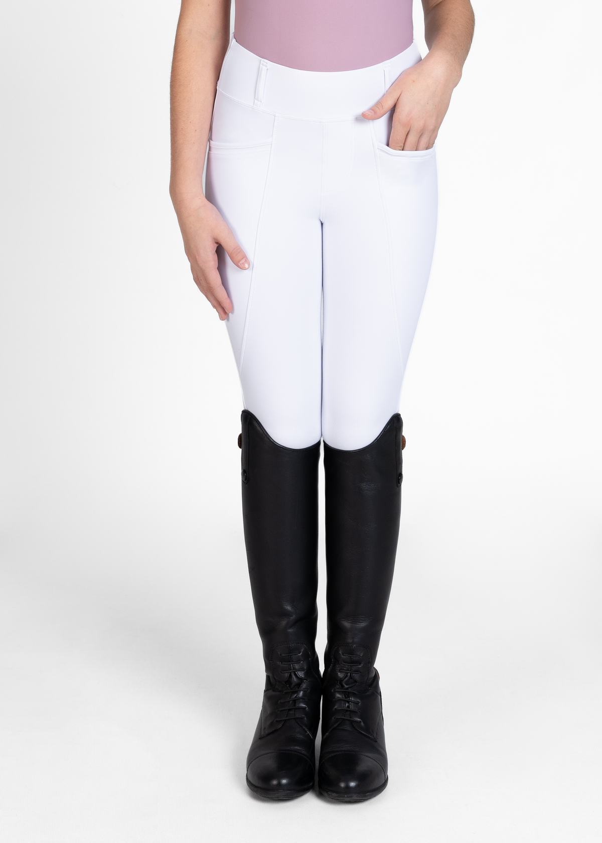 Maxmilian YR Pro Riding Leggings (White)