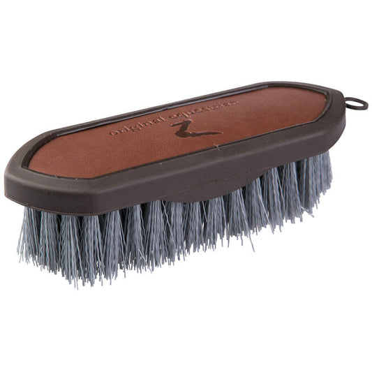 Horze Maddox Leather Handle Dandy Brush