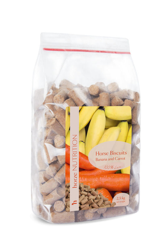 Horze Biscuits Banana & Carrot, Treats 2,5kg