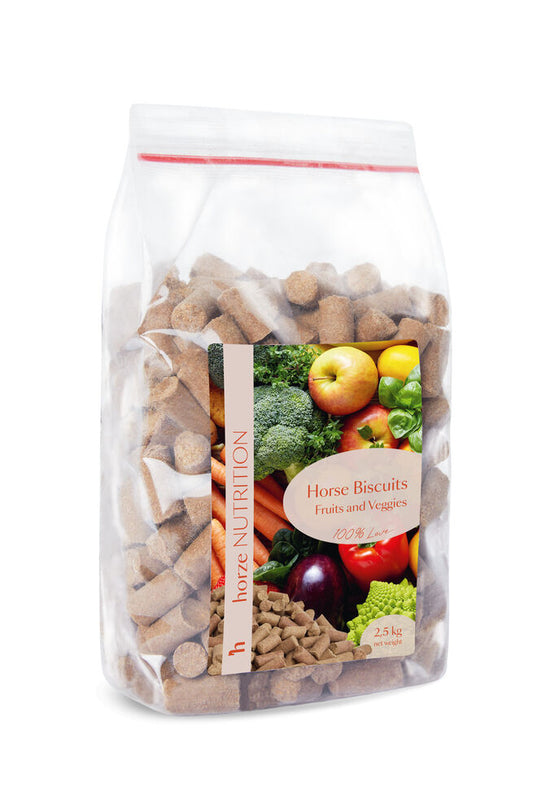 Horze Biscuits Fruits & Veggies, Treats 2,5kg