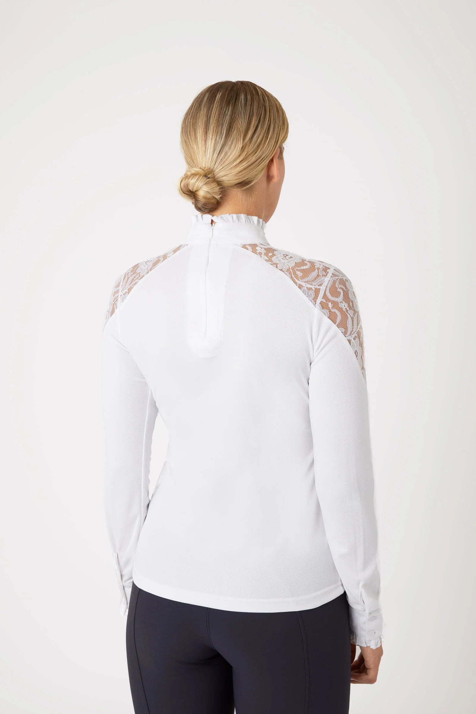 Horze Sylvie Women's Long Sleeve Lace Show Shirt