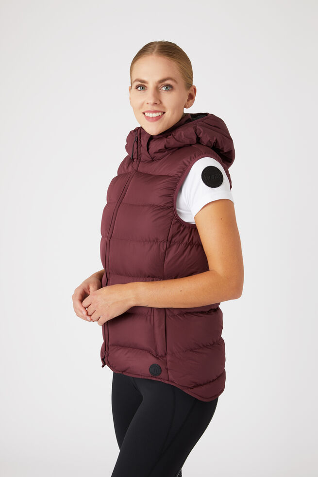 Callie Women's Padded Riding Riding Vest with Hood