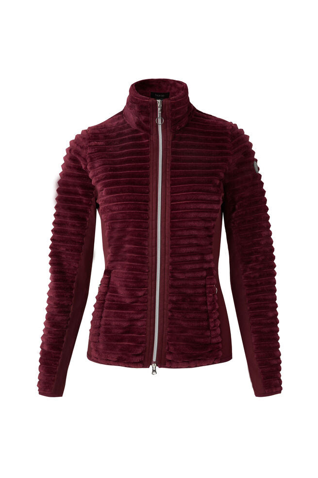 Della Women's Striped Fleece Riding Riding Jacket