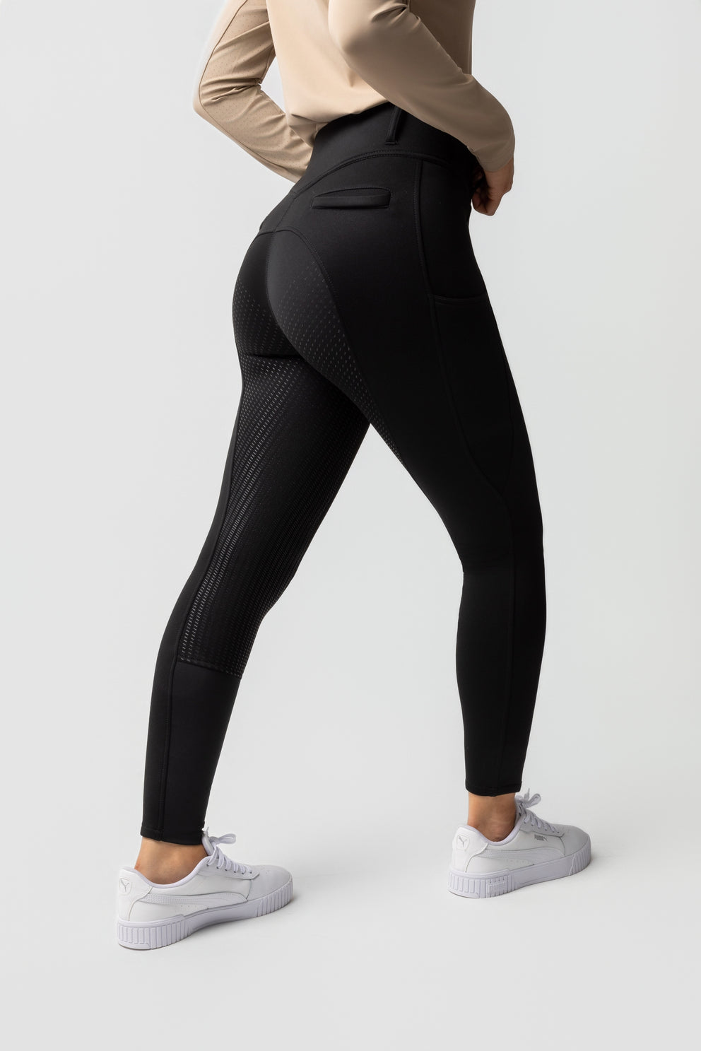 Horze Mira Women's Fullgrip Thermobreeches (Black)