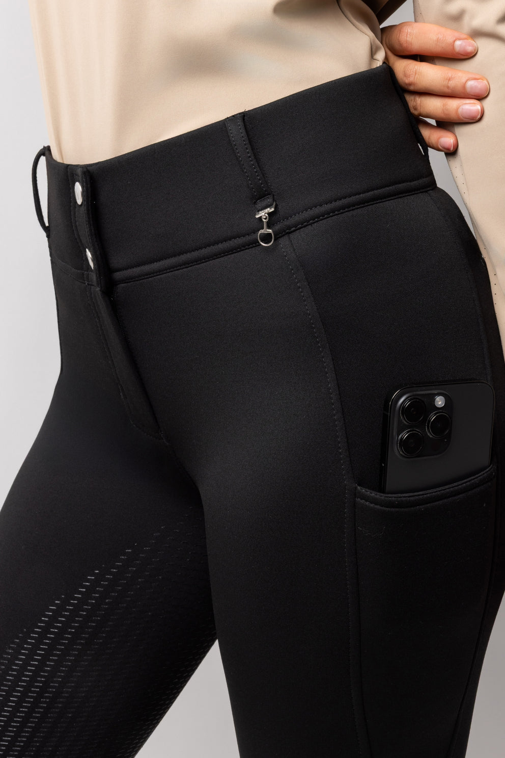 Horze Mira Women's Fullgrip Thermobreeches (Black)