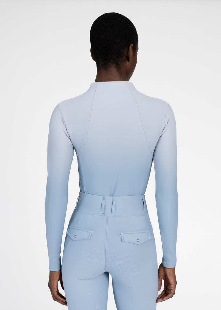 Maxmilian Ombré Long Sleeve Base Layer (Aqua)