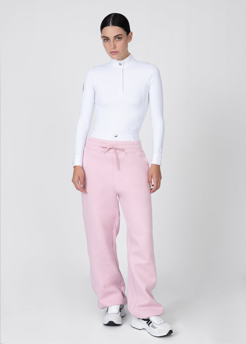 Maximilian Equestrian Icon Sweatpants (PINK) full body