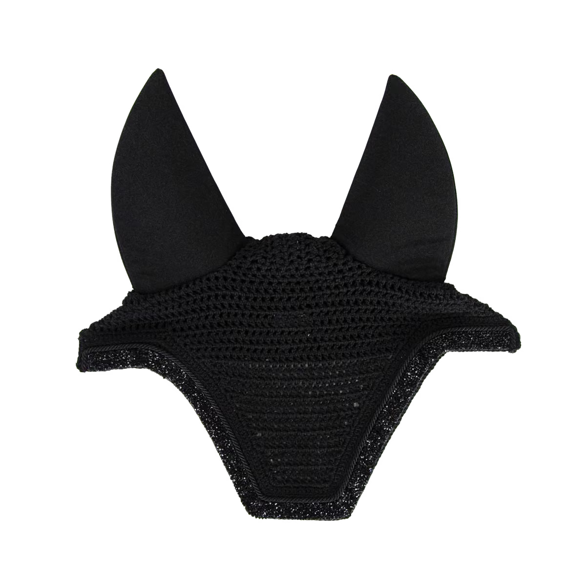 Kentucky Fly Veil Wellington Glitter Stone Soundless (Black)