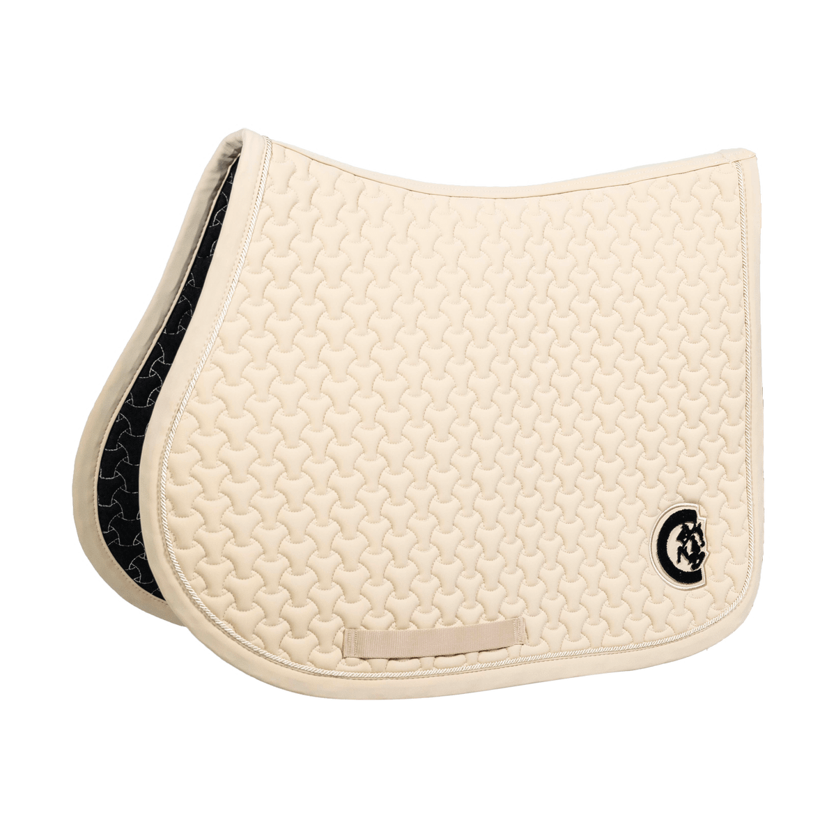 Kentucky Saddle Pad Plaited 3D Logo Jumping (Beige)