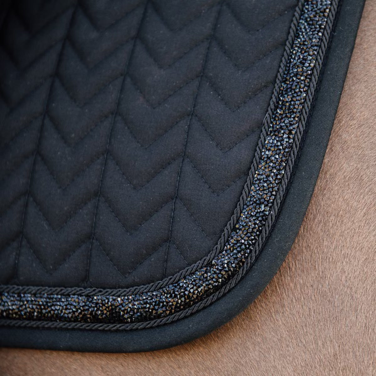 Kentucky Saddle Pad Glitter Stone Jumping (Black)