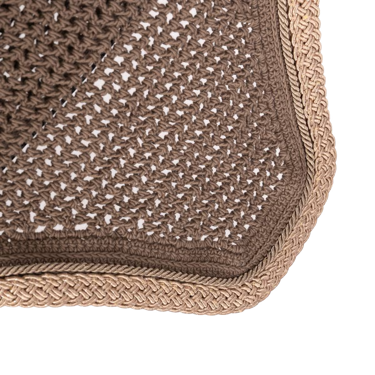 Kentucky Fly Veil Wellington Plaited Glitter Rope (Beige)