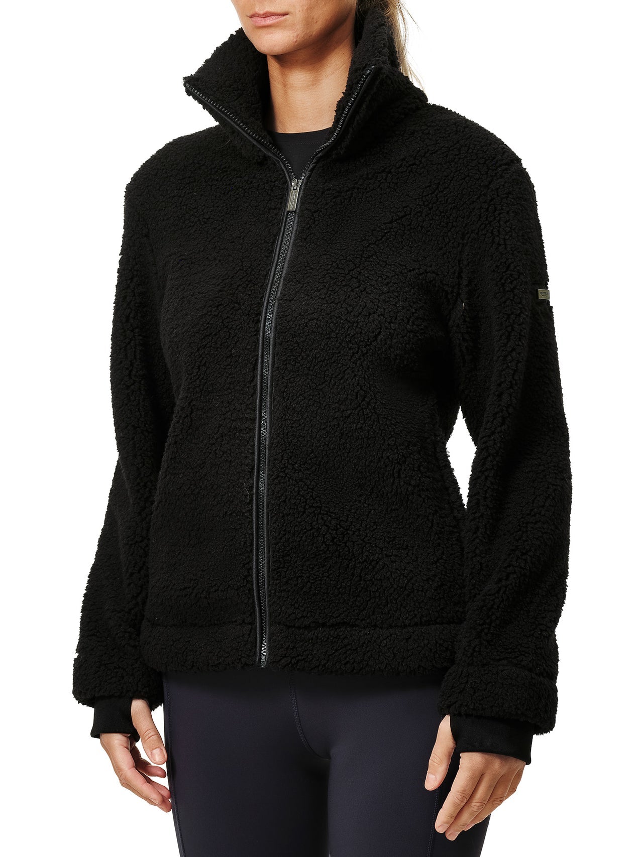Equestrian Stockholm Teddy Fleece Jacket (BLACK)