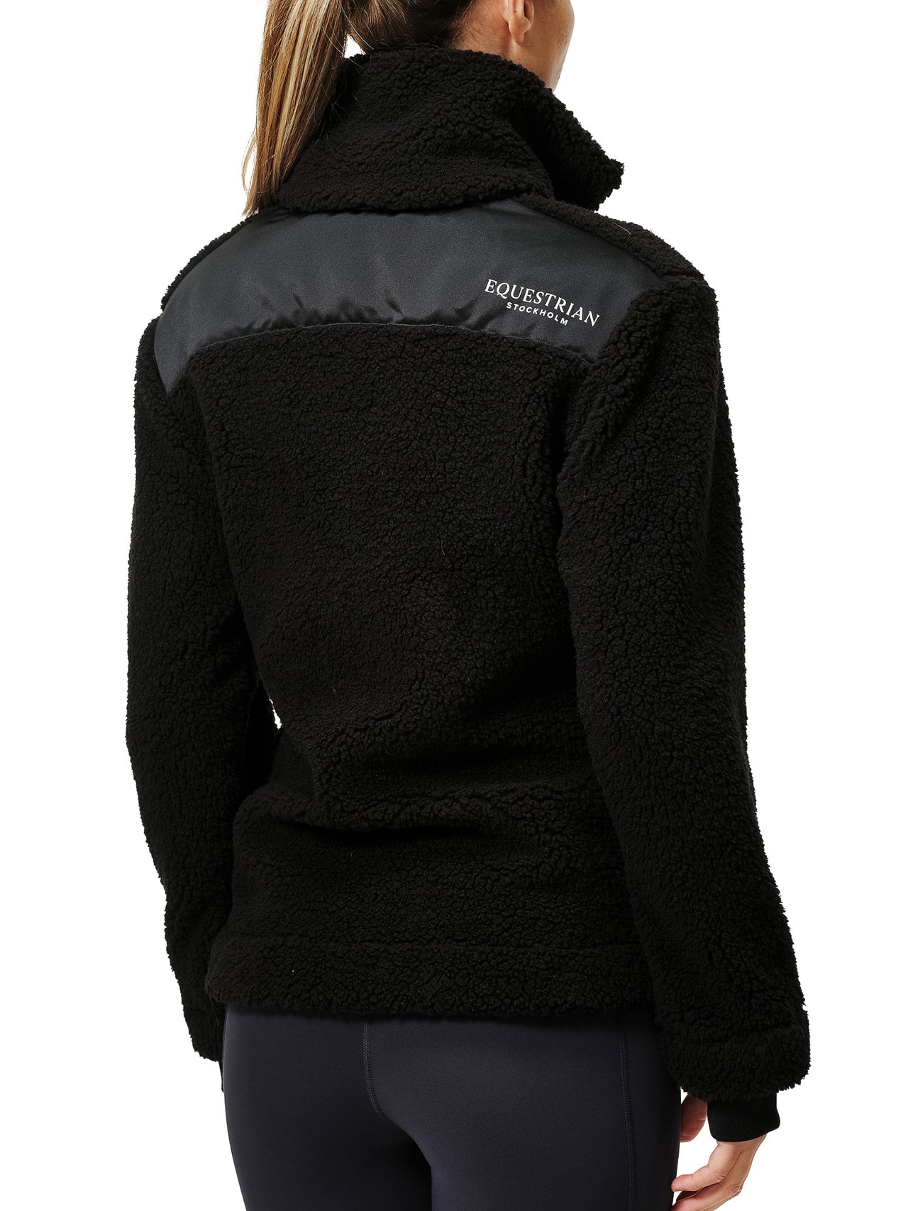 Equestrian Stockholm Teddy Fleece Jacket (BLACK)