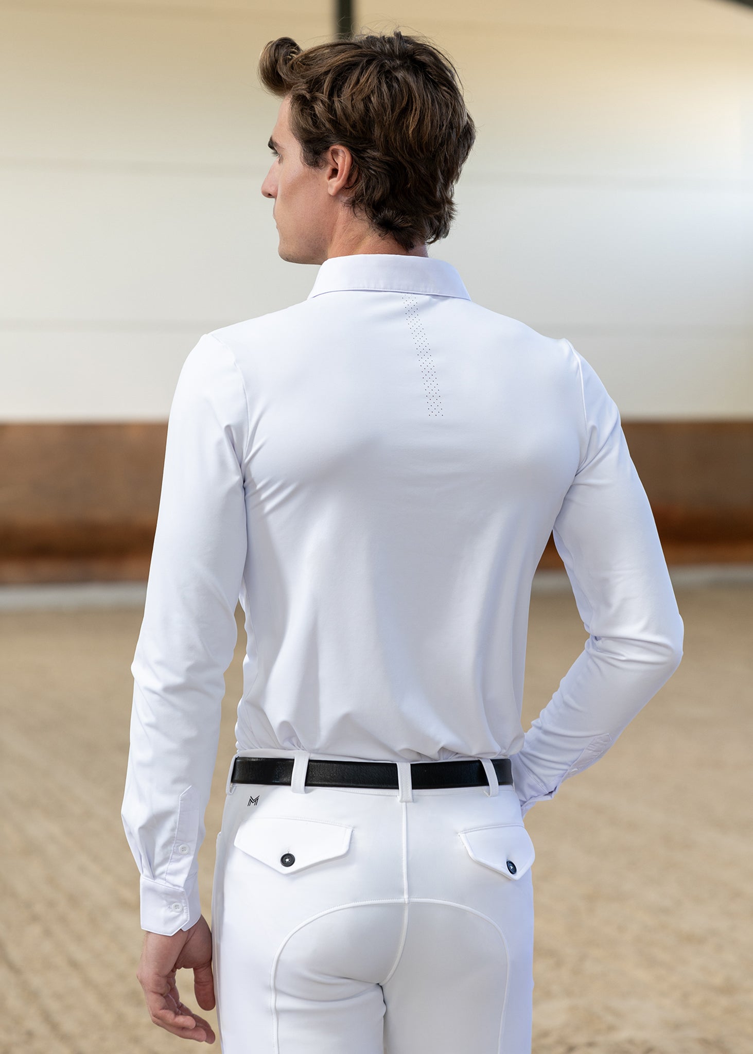 Maximilian Active Competition Shirt Long Sleeve (White)
