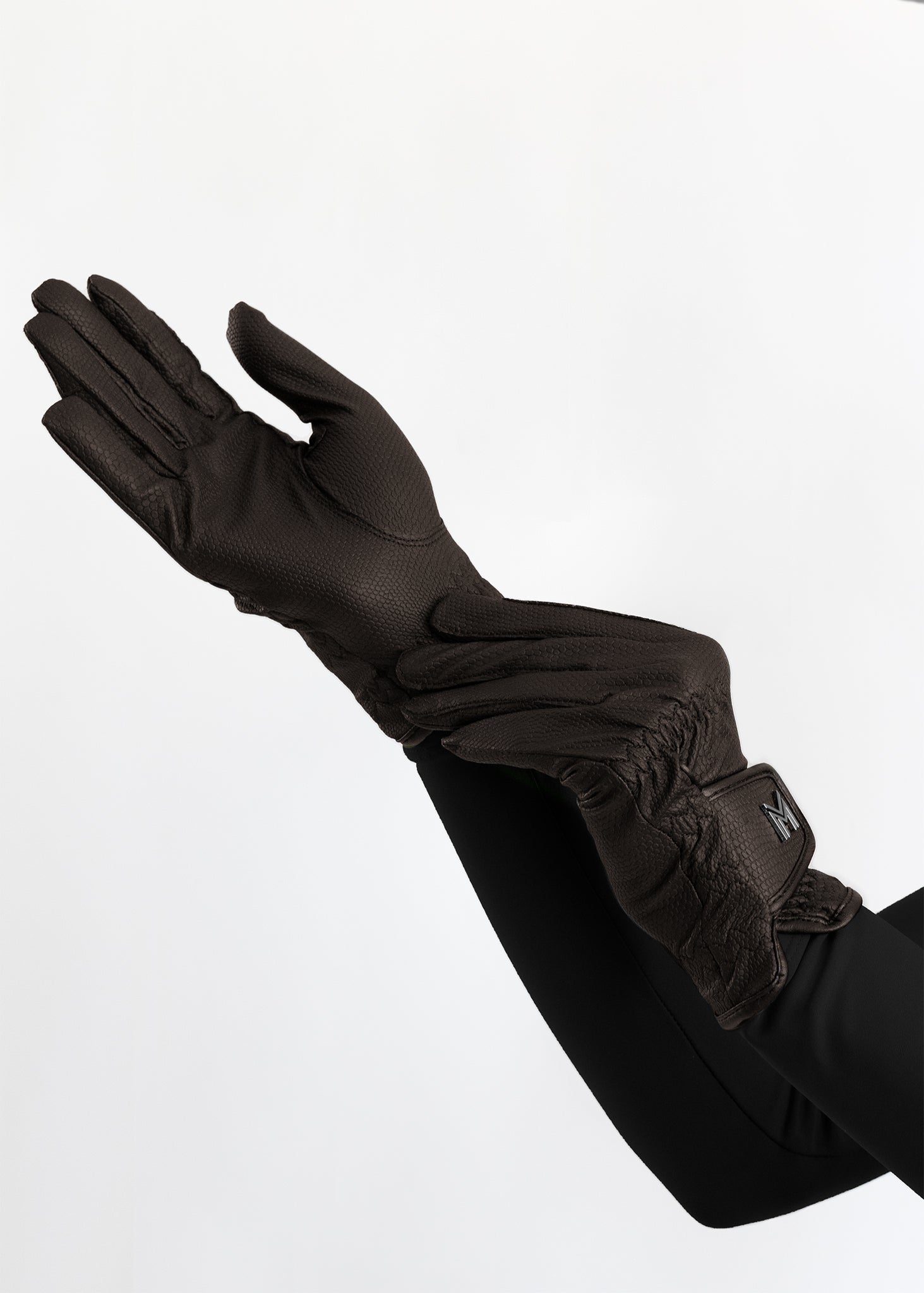 Maximilian Emblem Riding Gloves (Chocolate)