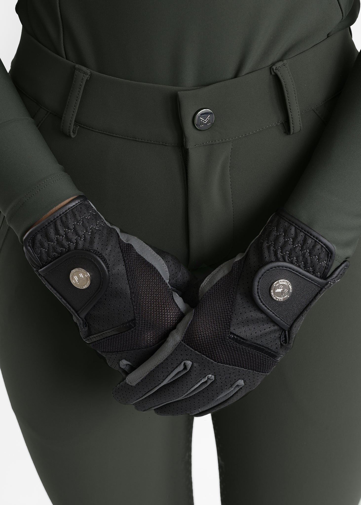 Maximilian Max Riding Gloves (Black/Grey)