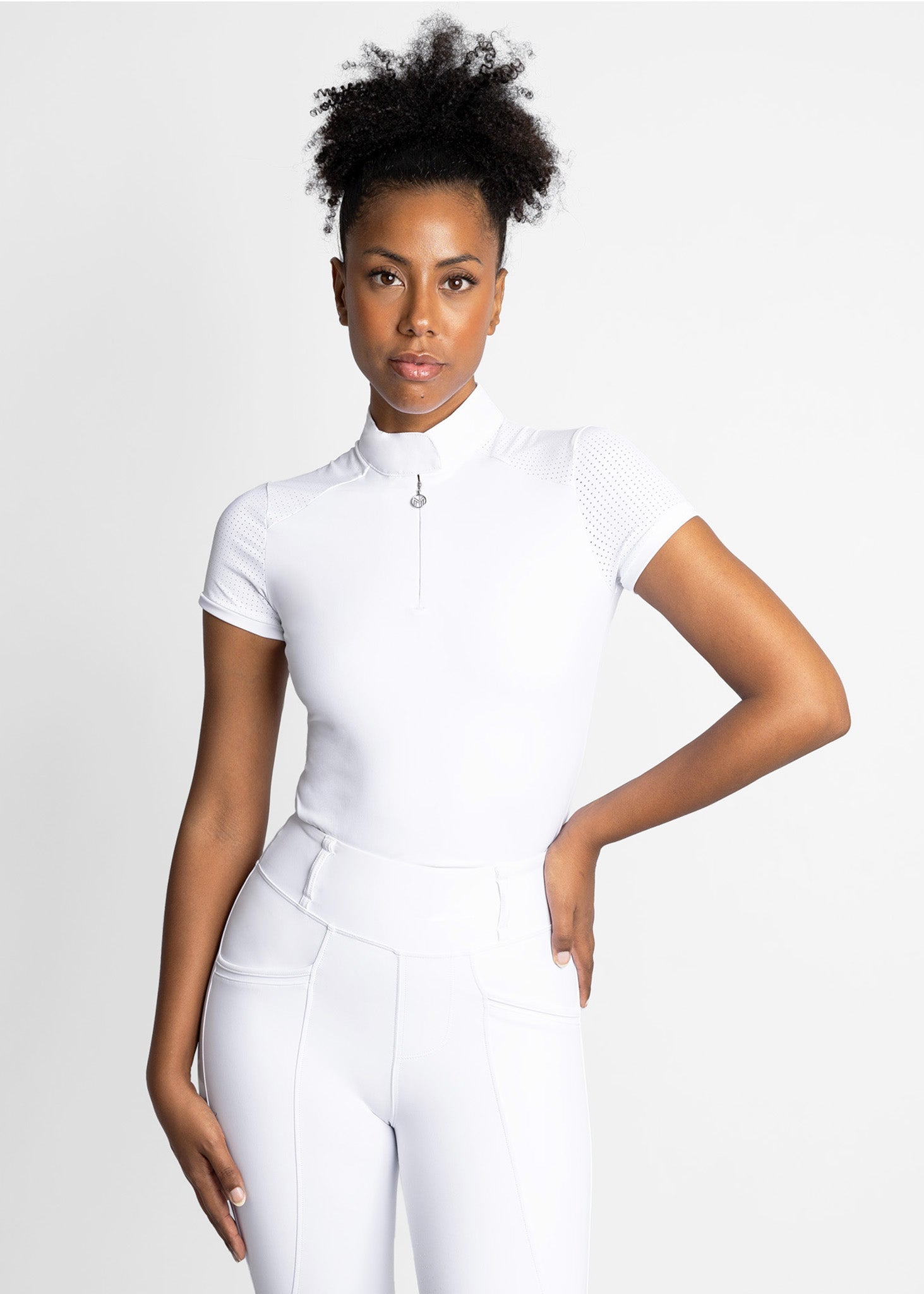 Maximilian Air Short Sleeve Show Shirt (White)