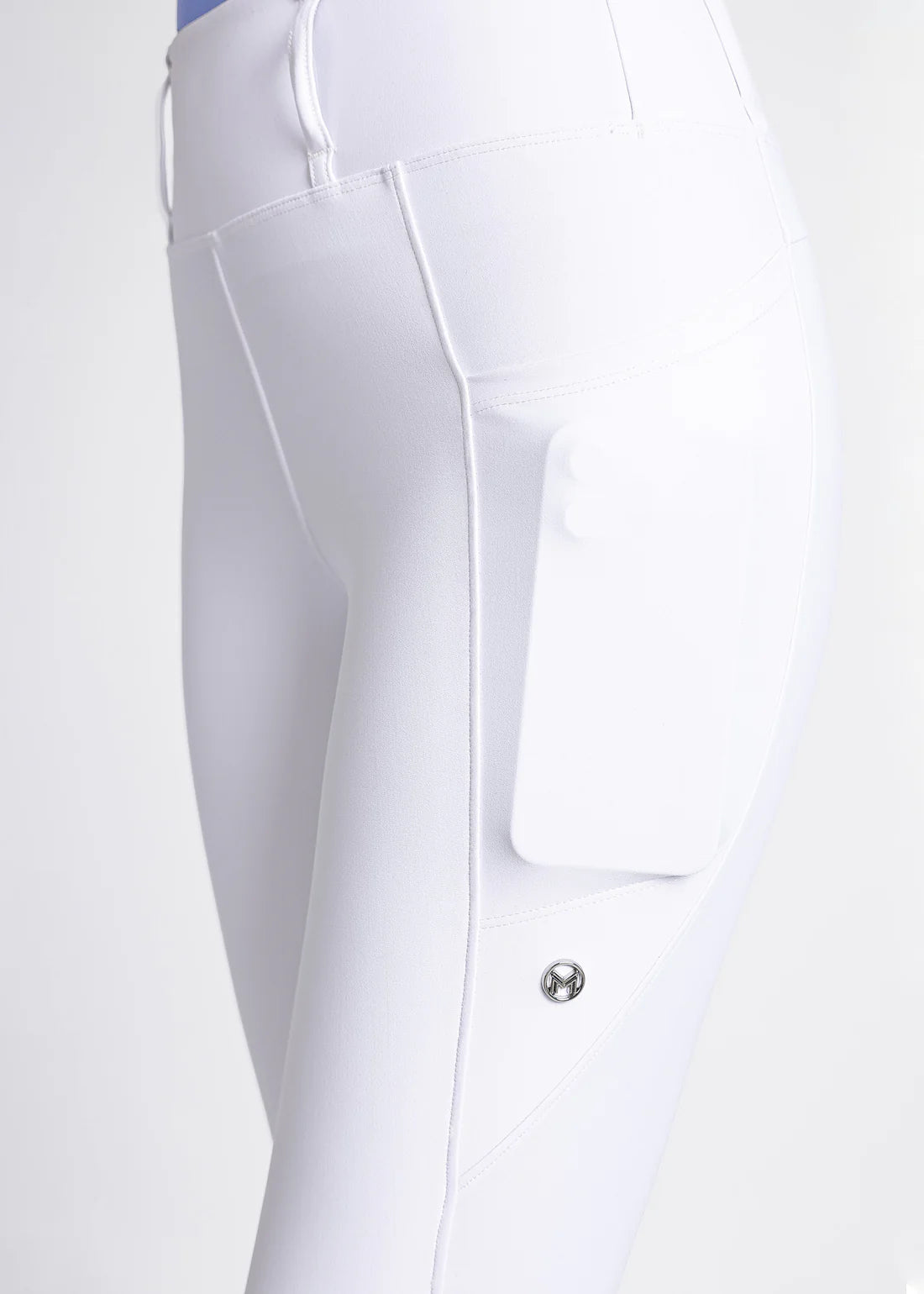 Maximilian Studio Riding Leggings (White) Full Grip