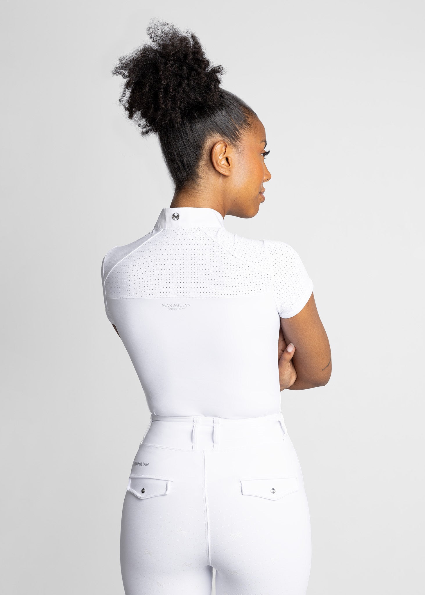 Maximilian Air Short Sleeve Show Shirt (White)