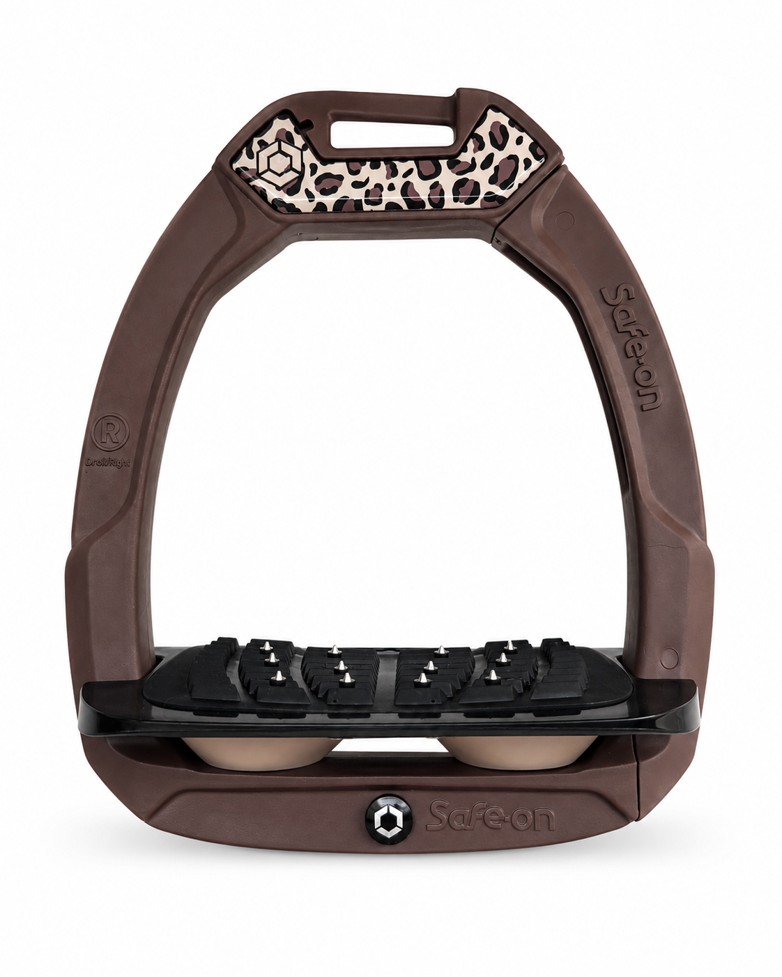 Flex-On SAFE-ON STIRRUPS (Chocolate/Leopard)