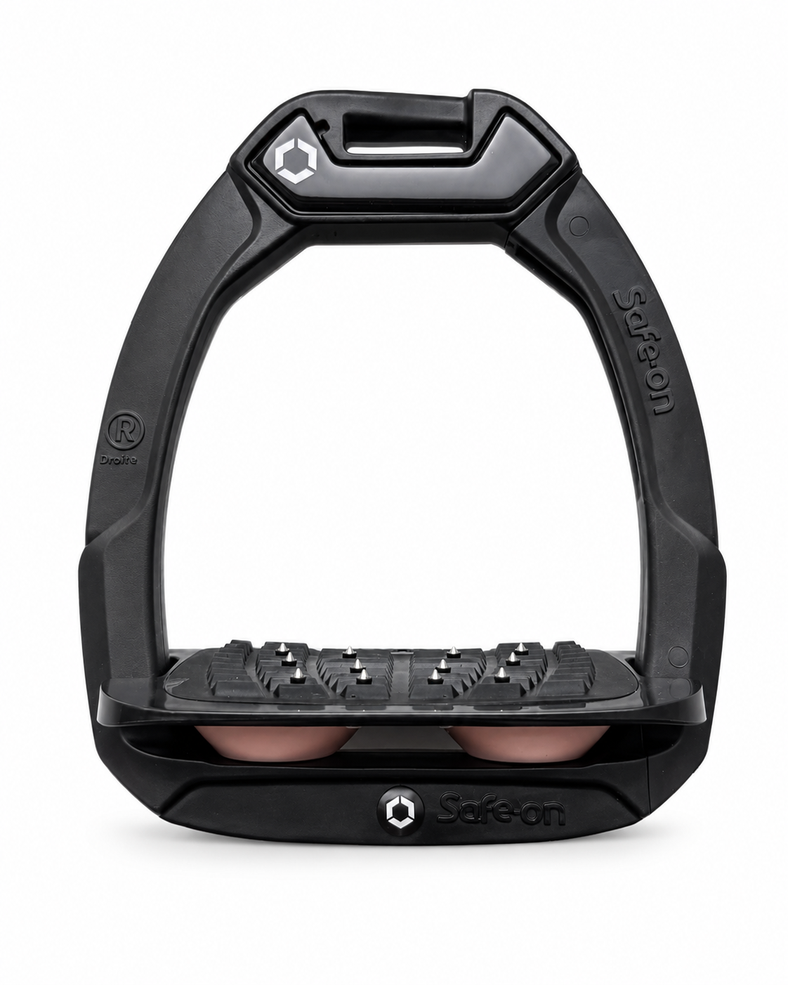 Flex-On SAFE-ON STIRRUPS (Black/Pink)
