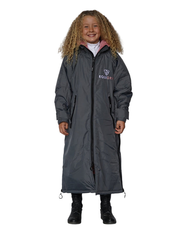 Equidry Original Children's | Thick Fleece | Grey/Pale Pink