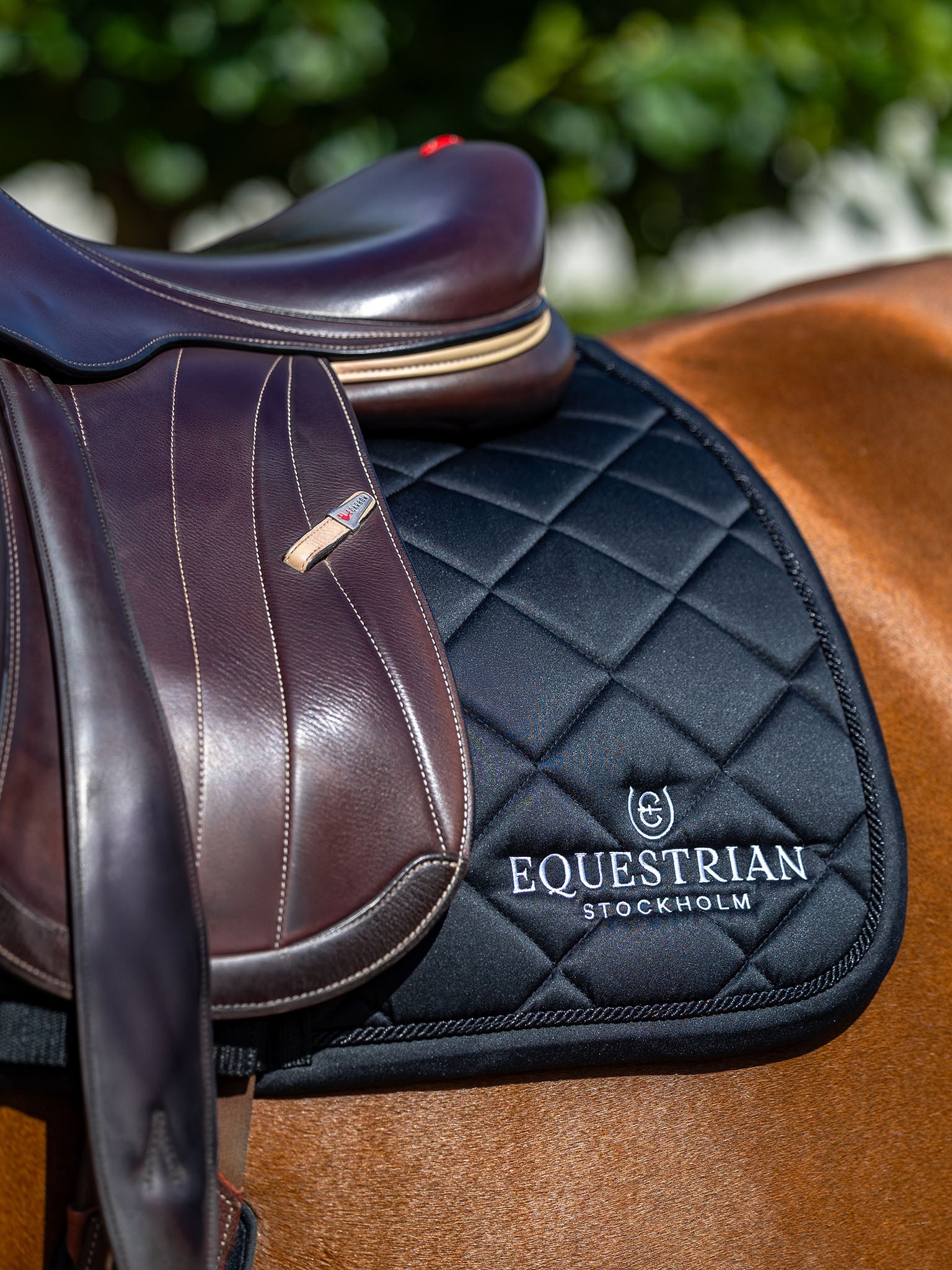 Equestrian Stockholm Jump Saddle Pad Line Black