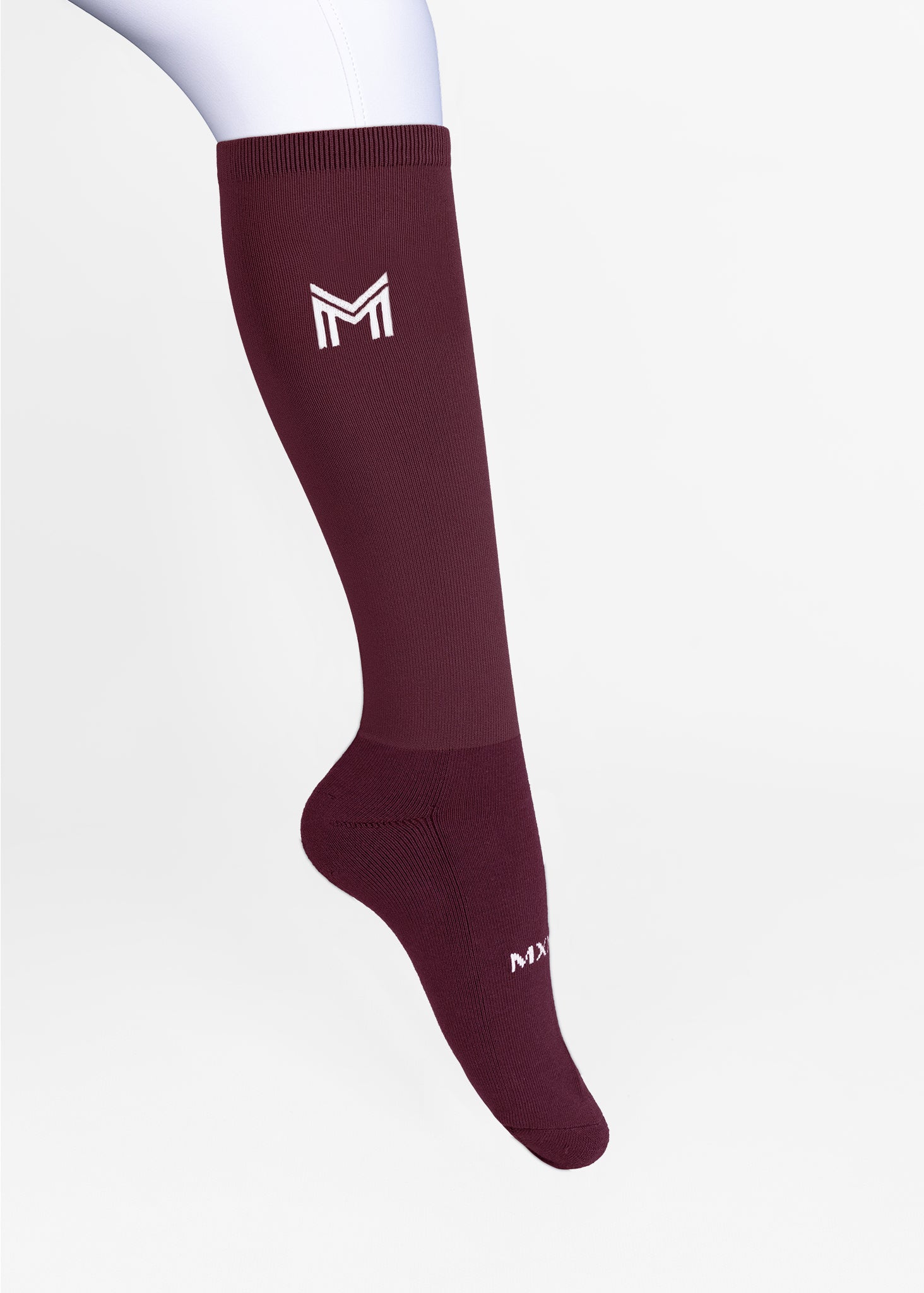 Maximilian Flag Riding Socks (Burgundy)