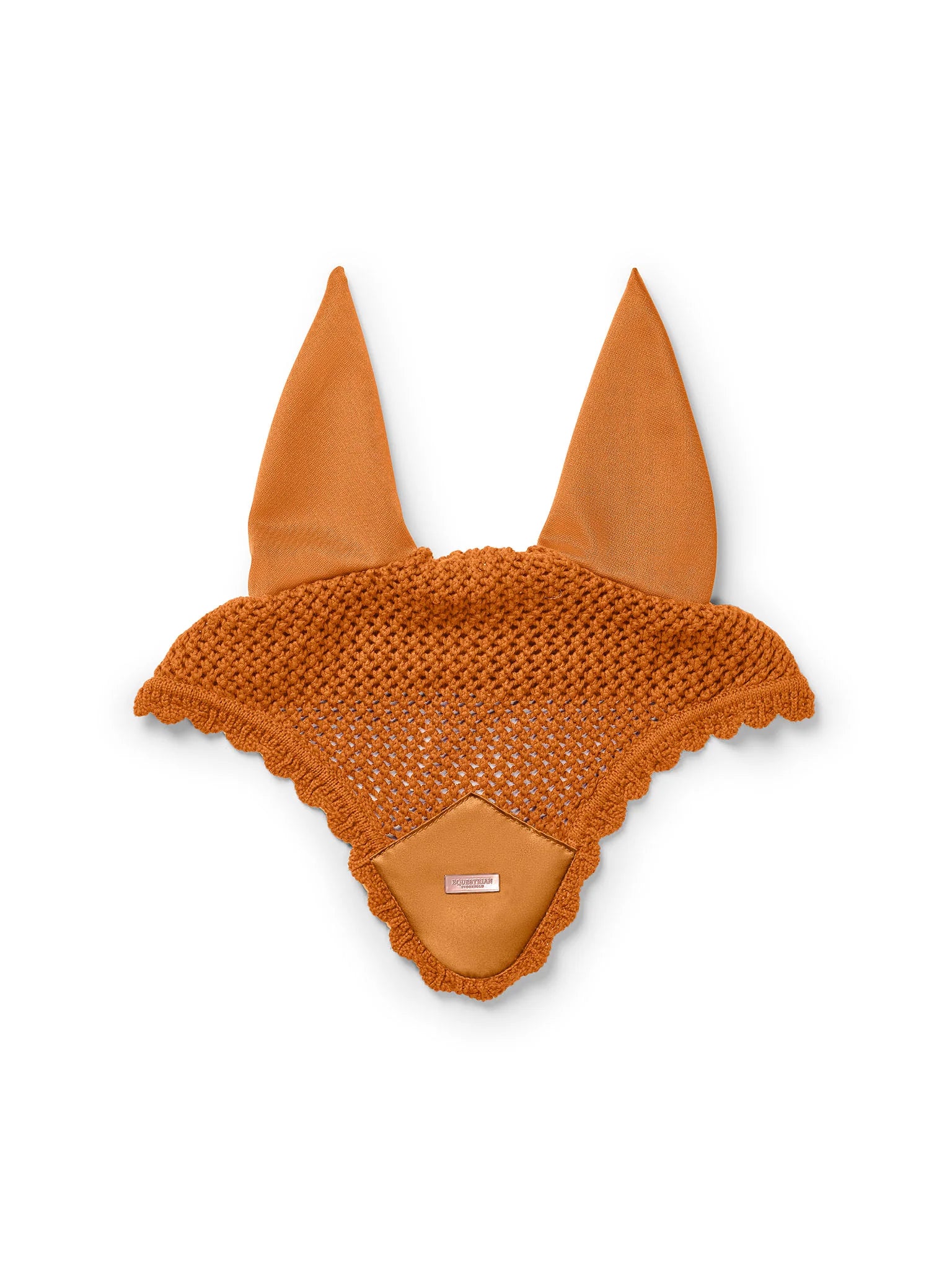 Equestrian Stockholm Ear Bonnet Satin (Chestnut)