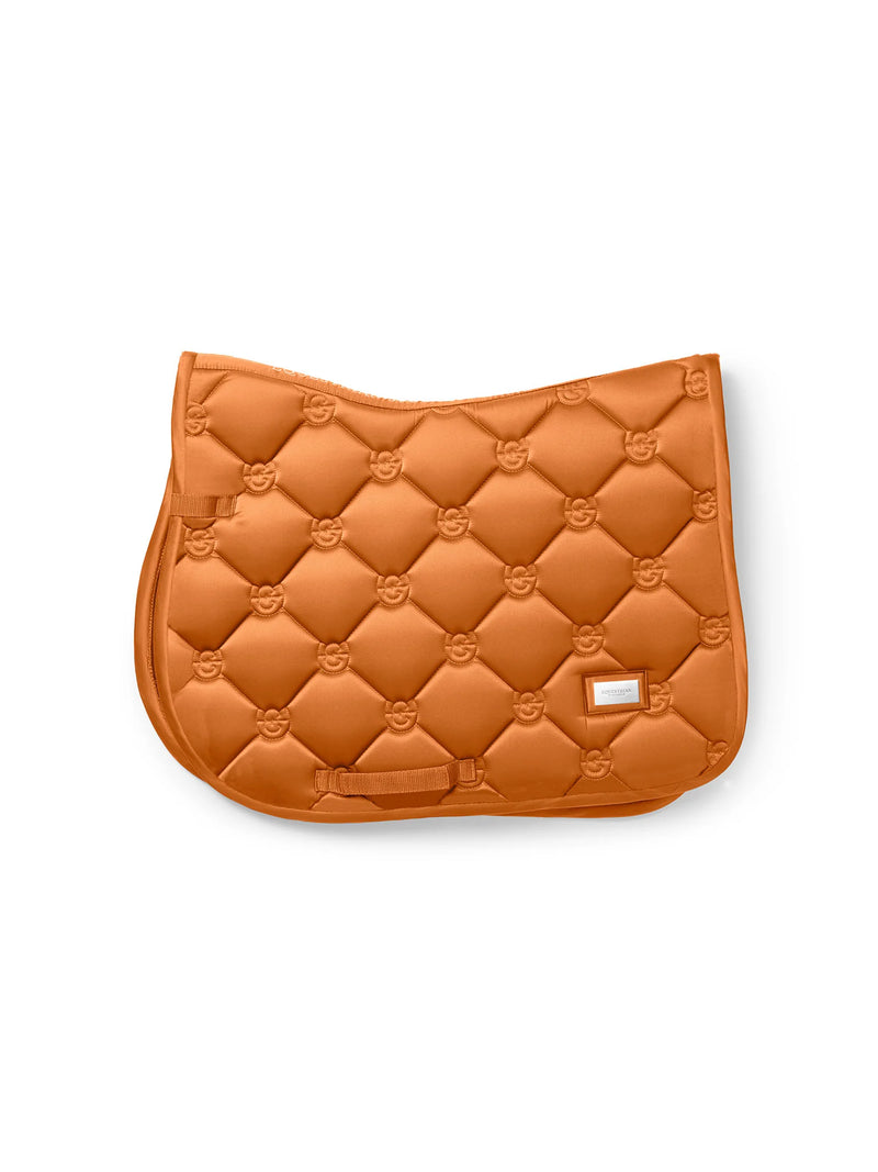 Equestrian Stockholm Jump Saddle Pad Satin (Chestnut)