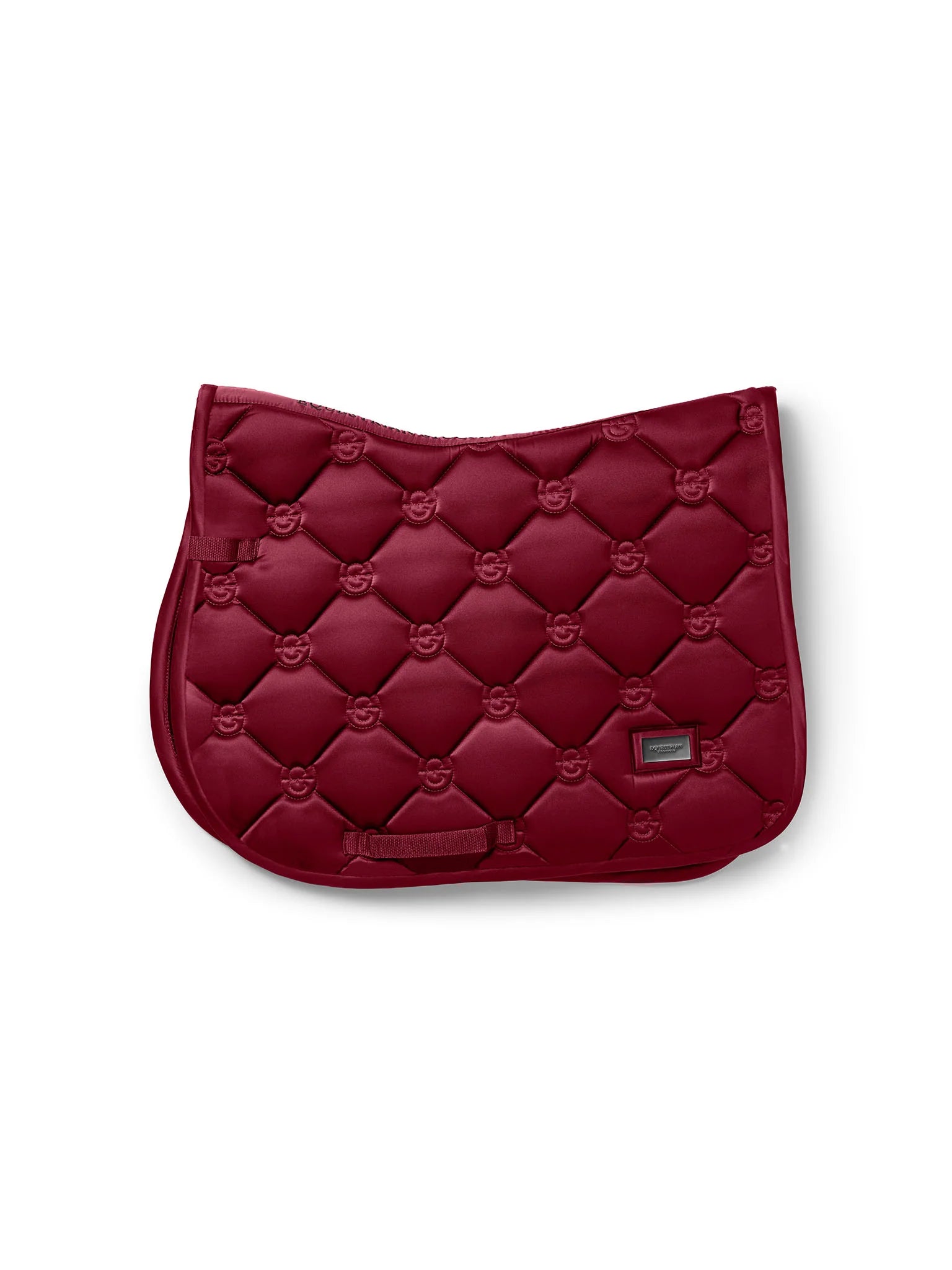 Equestrian Stockholm Jump Saddle Pad Satin (Merlot)