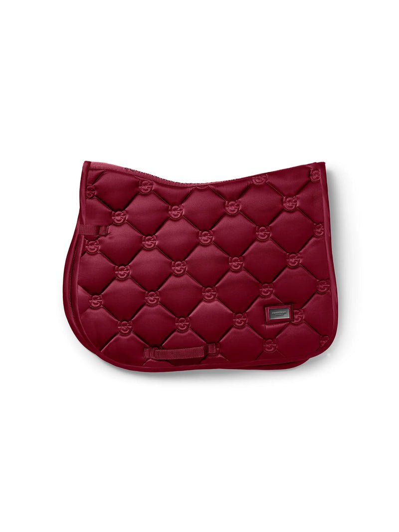 Equestrian Stockholm Jump Saddle Pad Satin (Merlot)