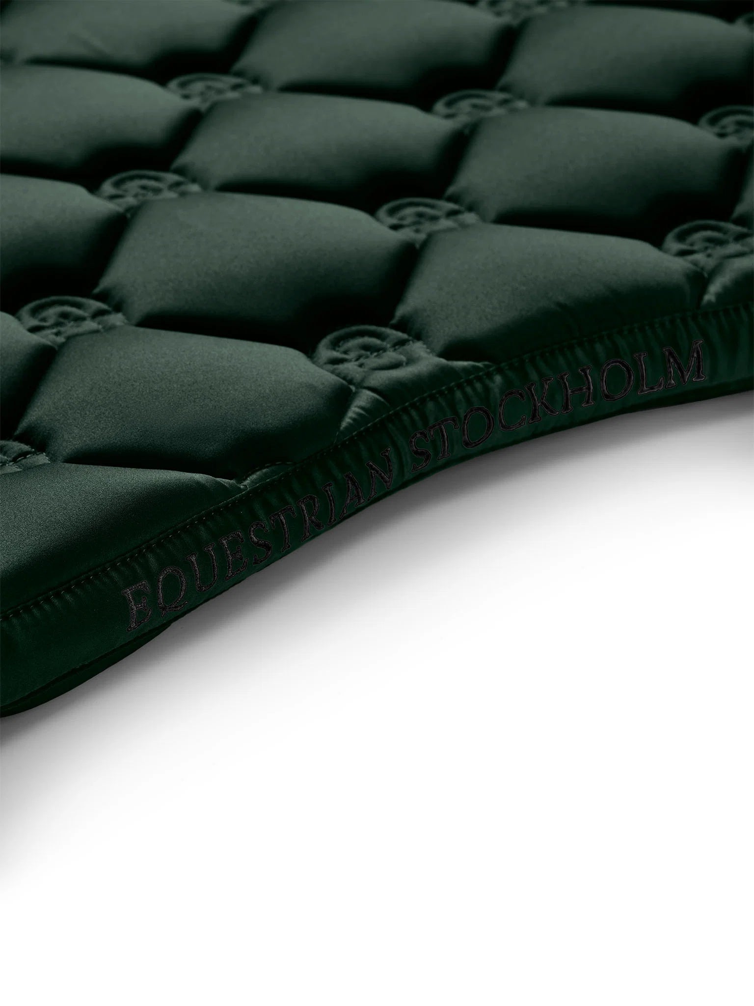 Equestrian Stockholm Jump Saddle Pad Satin (Sycamore Green)