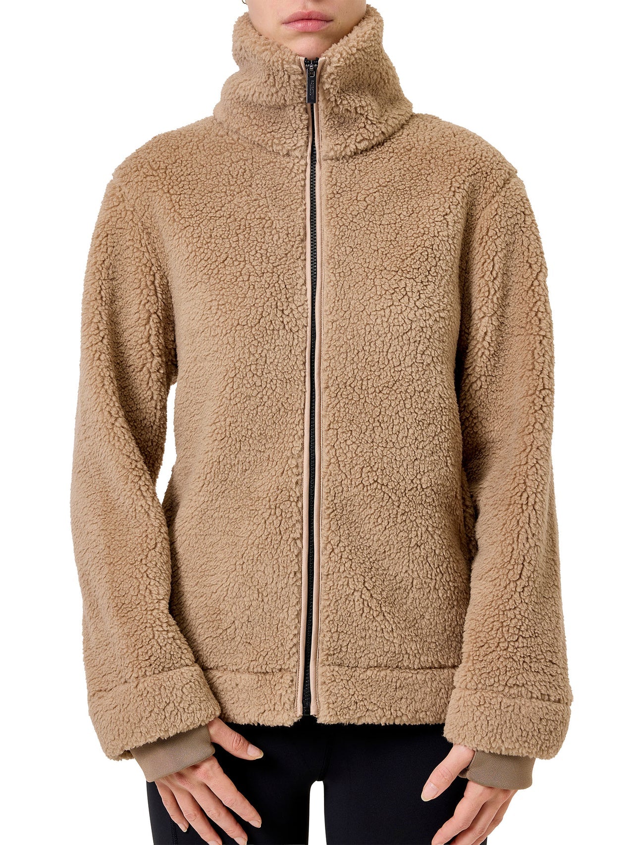 Equestrian Stockholm Teddy Fleece Jacket (Sand)