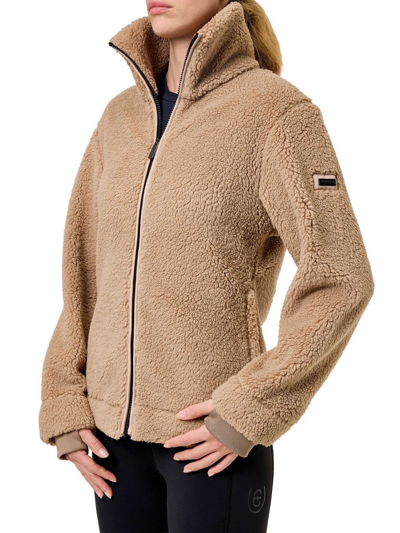 Equestrian Stockholm Teddy Fleece Jacket (Sand)