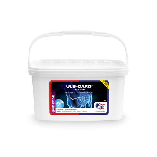 Equine America Uls-Gard granulas zirgiem – gremošanas sistēmas atbalstam, 3 kg spainis