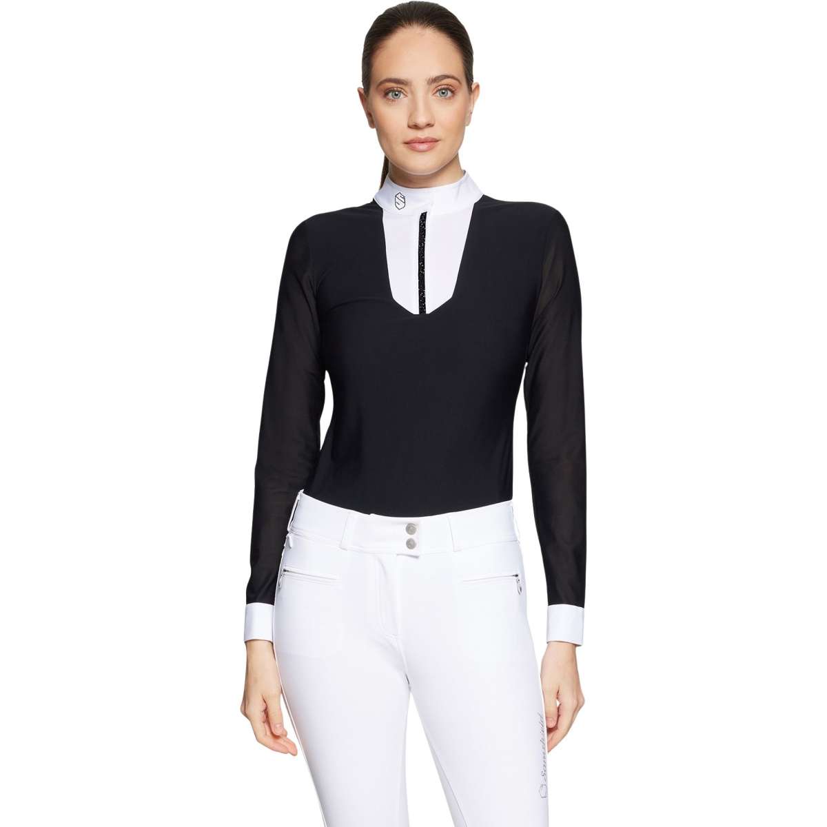 Samshield Competition shirt long sleeve FAUSTINE PREMIUM (Jet Black)