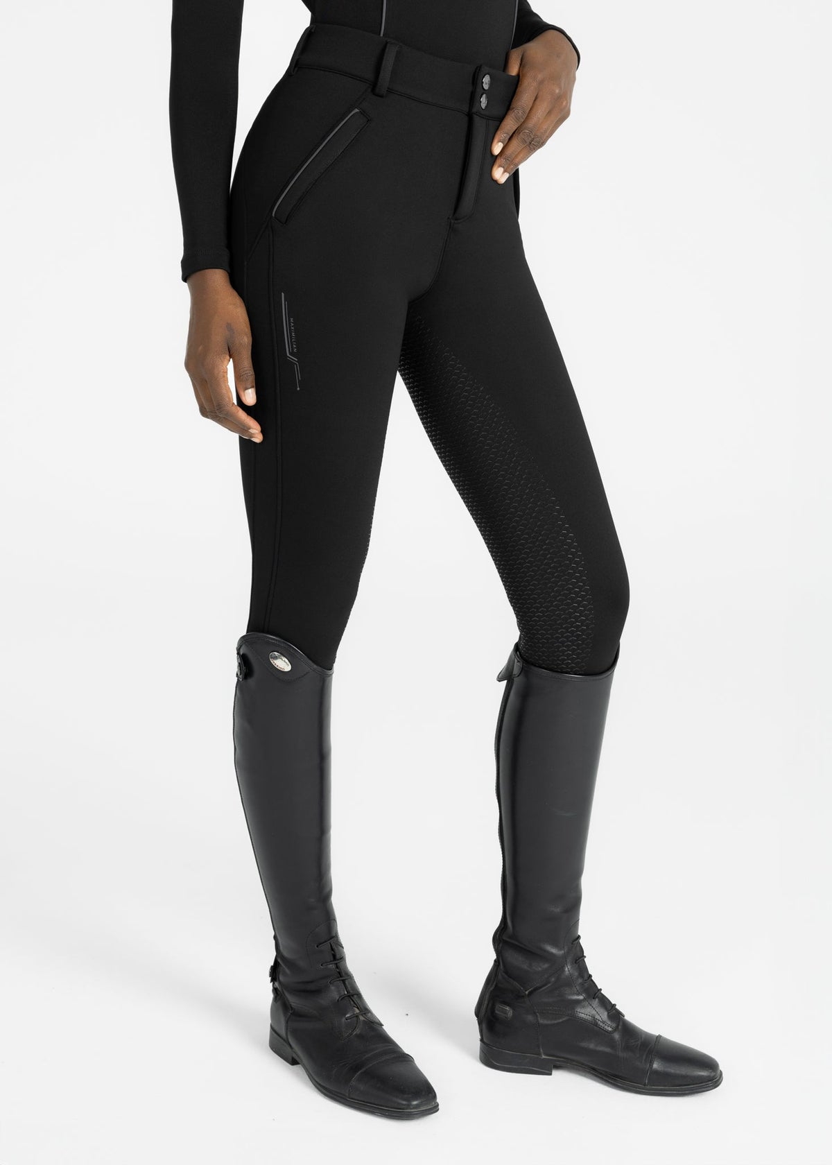 Maximilian Arctic Fleeced Breeches (Black)