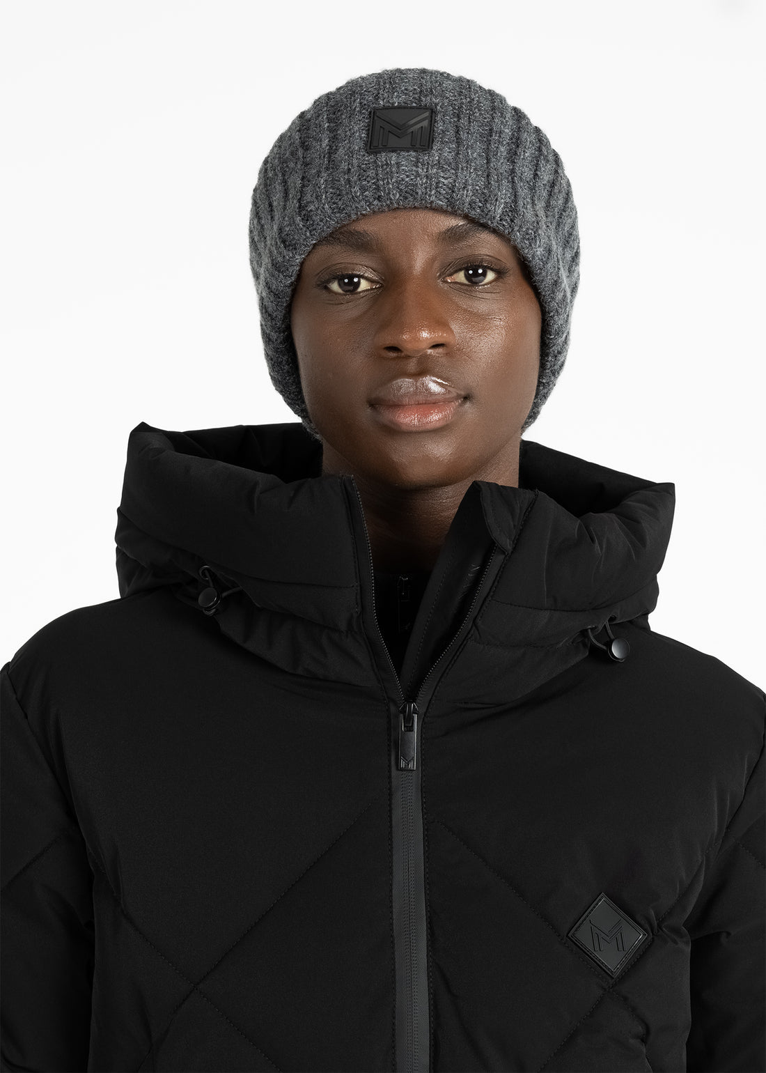 Maximilian headband pelēkā krāsā 