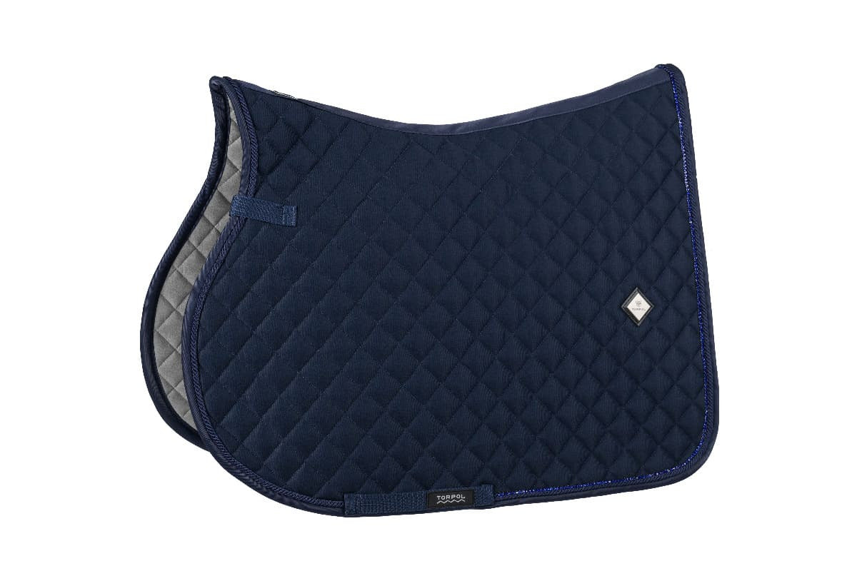 Torpol Glow Jumping Saddle Pad Full (Navy)