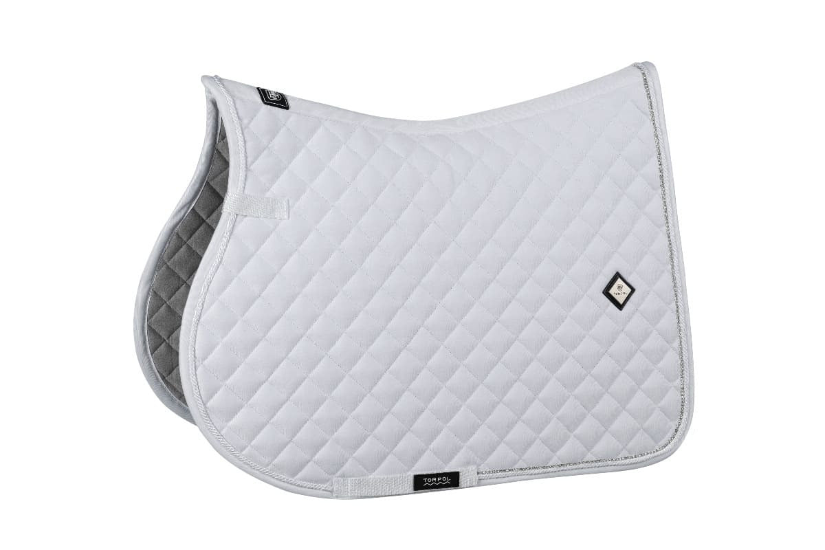 Torpol Glow Jumping Saddle Pad Full (White)