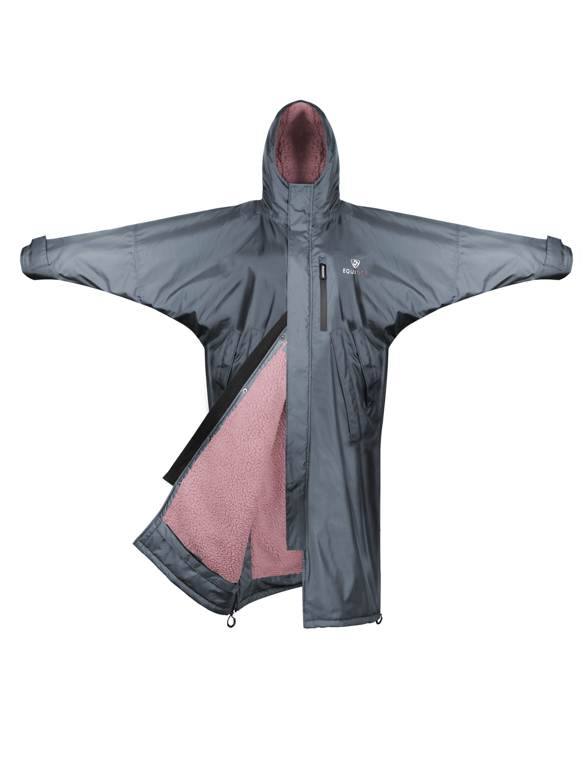 Equidry Evolution Women's | Thick Fleece | Grey/Pale Pink