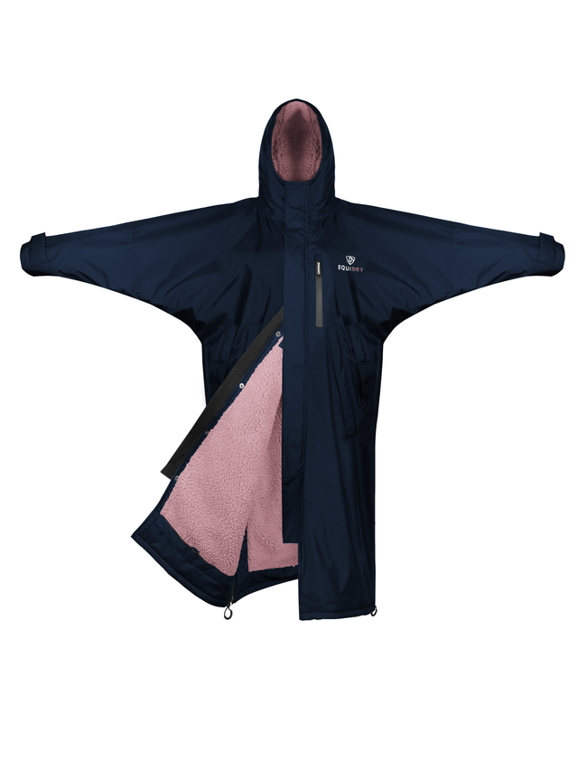 Equidry Evolution Women's | Thick Fleece | Navy/Pale Pink