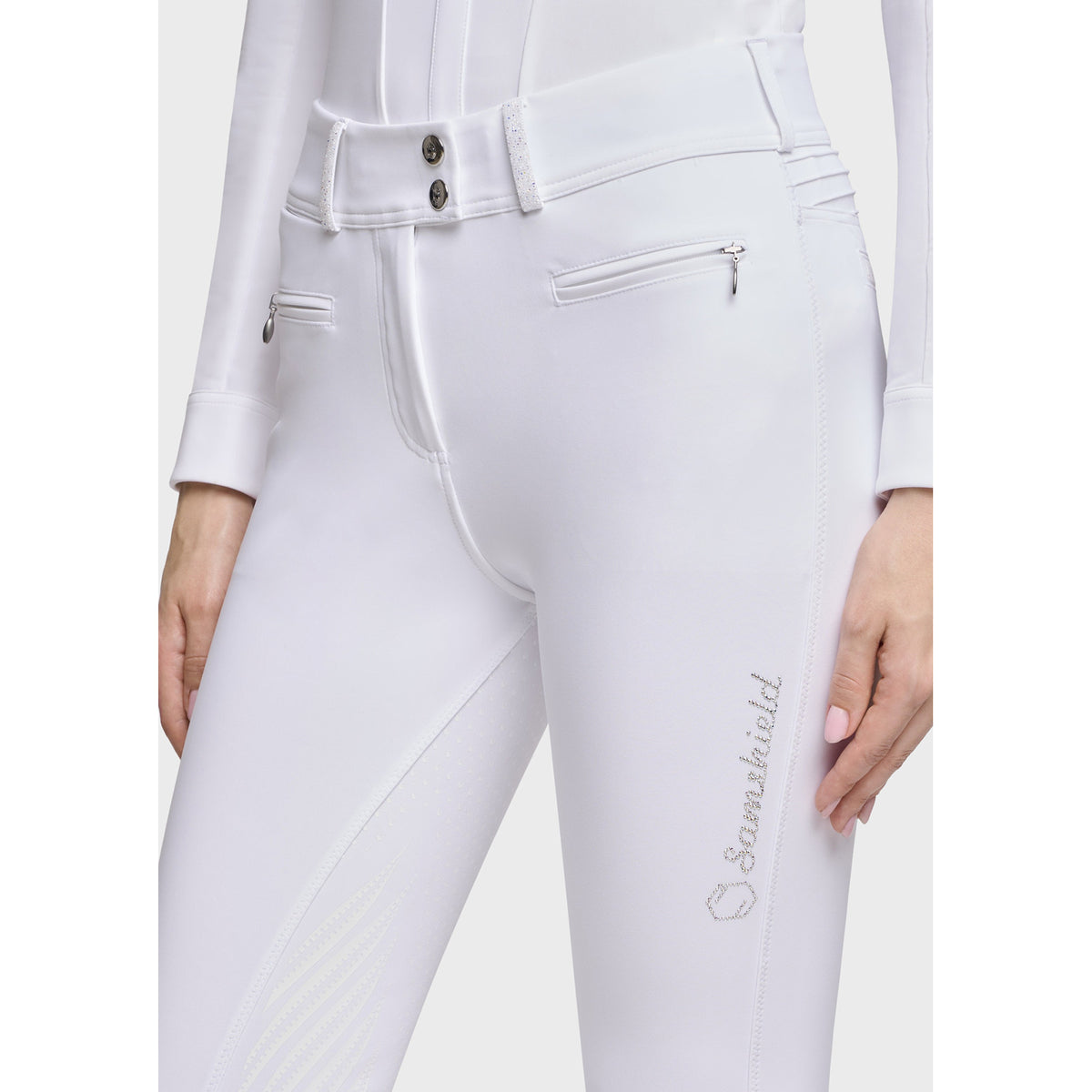 Samshield breeches Clara Premium Full grip (White)